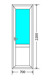 Балконный блок: дверь Exprof XS-358 32мм Мытищи