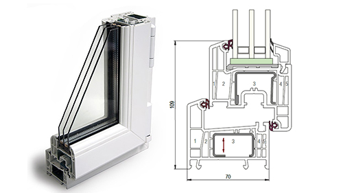Балконный блок 1500 x 2200 - REHAU Delight-Design 32 мм Мытищи