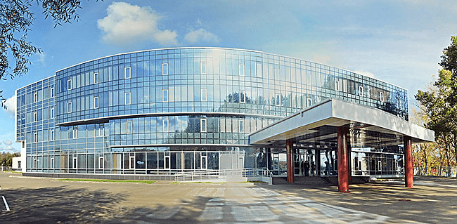 панорамные фасады учебно-тренировочного центра Мытищи