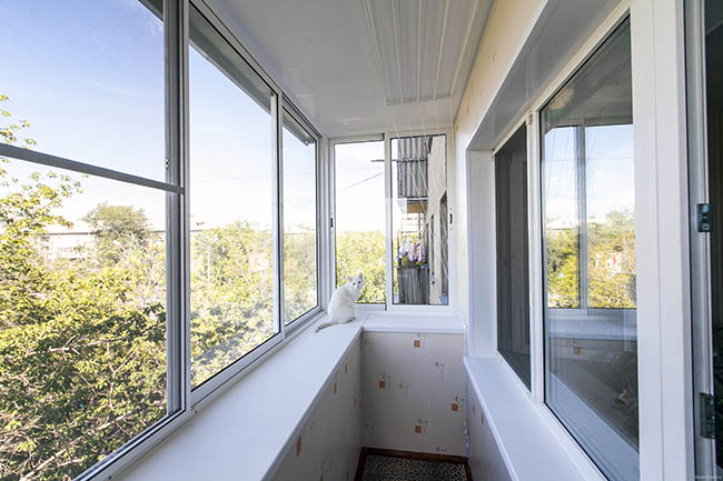 Остекление балкона алюминиевыми конструкциями Мытищи